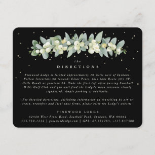 Black Snowberry+Eucalyptus Garland Directions Enclosure Card