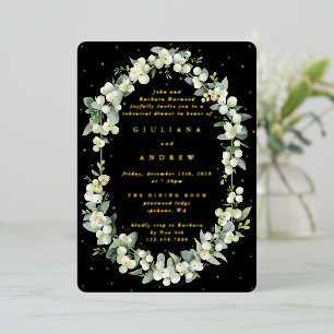 Black Snowberry+Eucalyptus Wedding Rehearsal