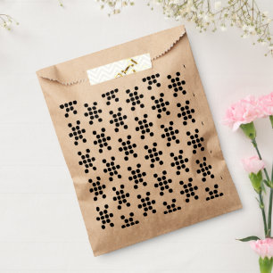 Black snowflakes festive pattern party paper favour bags