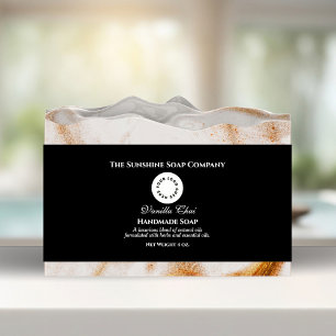 Black Soap Belly Band with Logo Invitation Belly Band