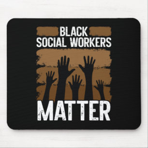 Black Social Worker African American Black History Mouse Mat
