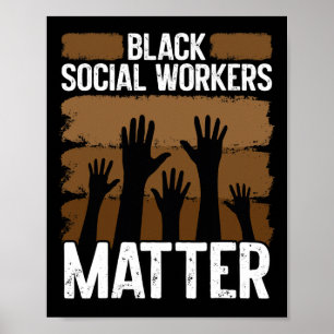 Black Social Worker African American Black History Poster
