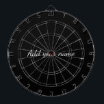 Black solid add name text message here throw pillo dartboard<br><div class="desc">Design</div>