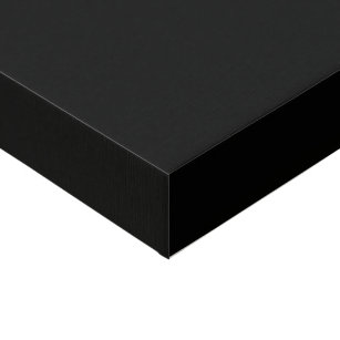 Black (solid colour)   faux canvas print