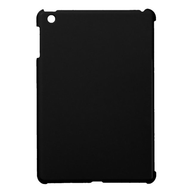 Black Solid Colour iPad Mini iPad Mini Case (Back)