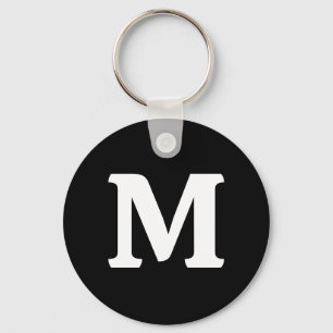 Black Solid Colour Key Ring