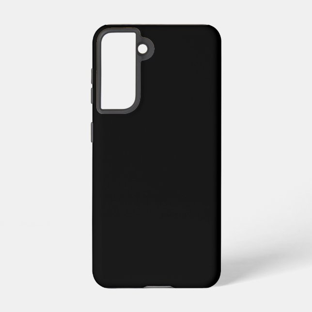 Black (solid colour)   samsung galaxy s21 case (Back)