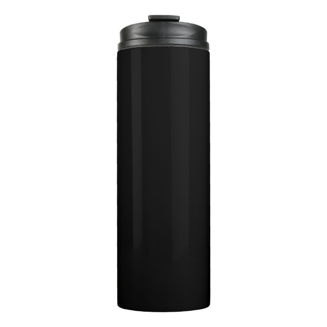 Black (solid colour)   thermal tumbler (Front)