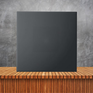 Black Solid Colour Tile