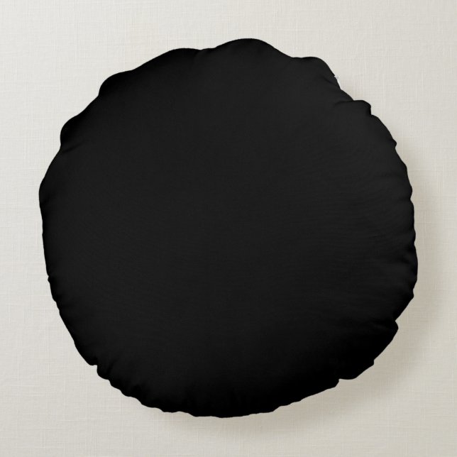 Black Solid plain colour pillow (Back)