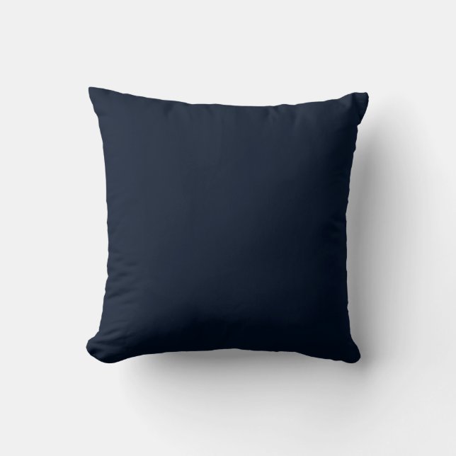 Black Solid Plain Cushion (Front)