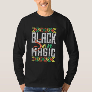 Black Son Magic African American Black Pride Men B T-Shirt