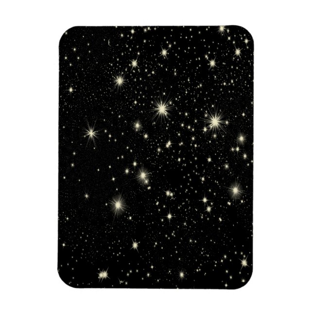 BLACK SPACE STARS BACKGROUNDS WALLPAPERS CUSTOMIZA MAGNET (Vertical)