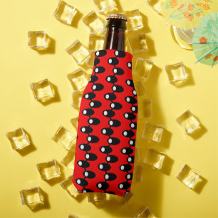 Black Spaceships Bottle Cooler