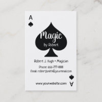 Black Spade Ace Poker