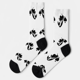 Black Spade Mermaid Silhouette Thunder_Cove  Socks