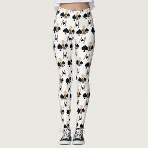 Black Spades Blonde Queen Thunder_Cove Leggings