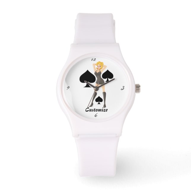 Black Spades Blonde Queen Thunder_Cove Watch (Front)