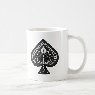 Black Spades: Poker Cards Suit: Coffee Mug