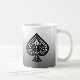 Black Spades: Poker Cards Suit: Coffee Mug: Jack Mug
