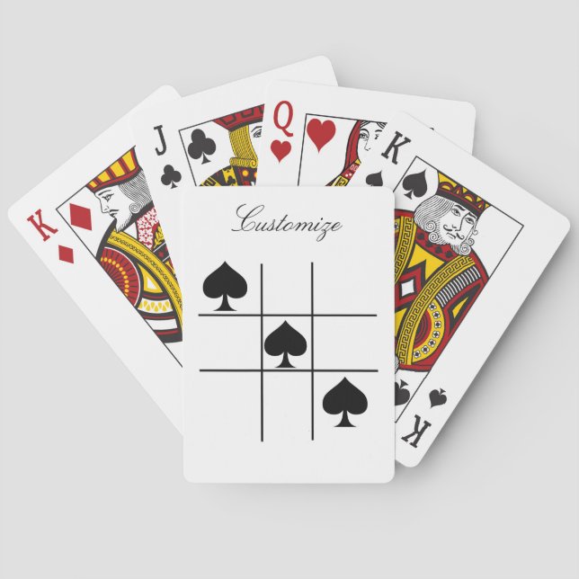 Black Spades Tic Tac Toe Thunder_Cove Playing Cards (Back)