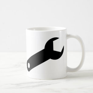 Black Spanner Coffee Mug