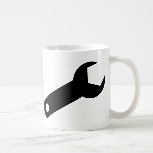 Black Spanner Coffee Mug (Right)