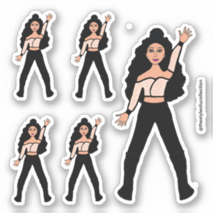 Black Spark Dancer Stickers #2