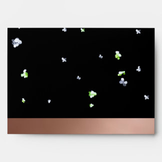 Black sparkle envelope