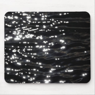 Black sparkling water mouse mat