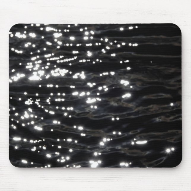 Black sparkling water mouse mat (Front)