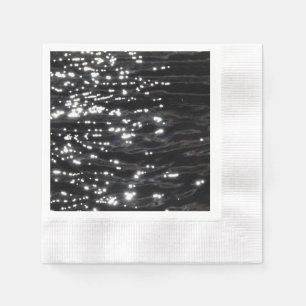 Black sparkling water napkin