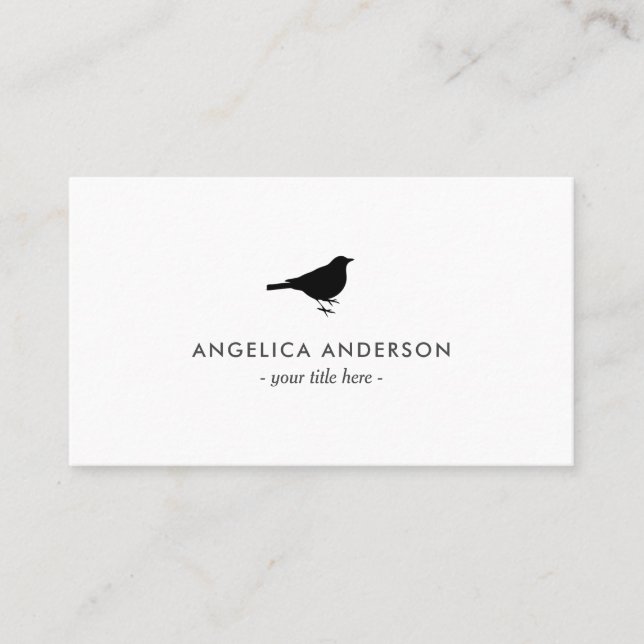 Black Sparrow Business Card (Front)
