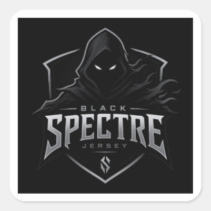 Black Spectre Gaming Square sticker 
