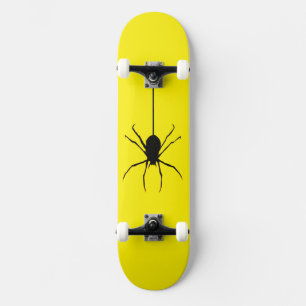 Black Spider Descends Skateboard