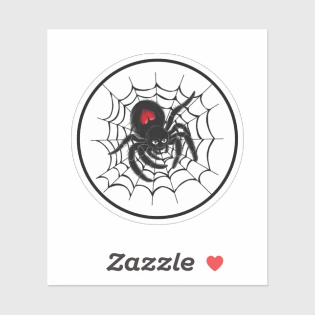 Black Spider in Web (Sheet)