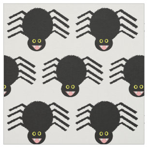 Black Spider Patterned Craft Fabric