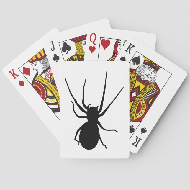 Black Spider Playing Cards (Back)