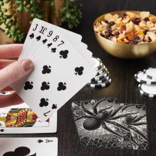Black Spider Playing Cards