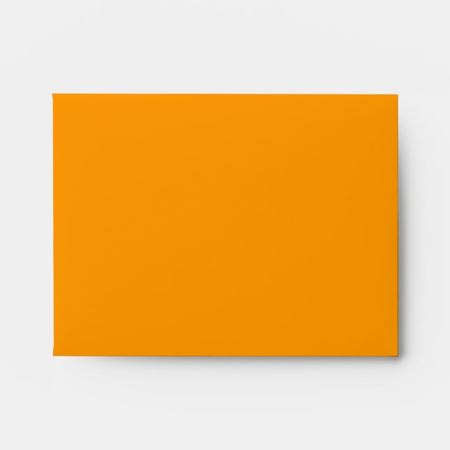 Black spider surprise Halloween fun orange address Envelope (Front)