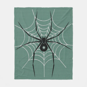 Black Spider Throw Blanket
