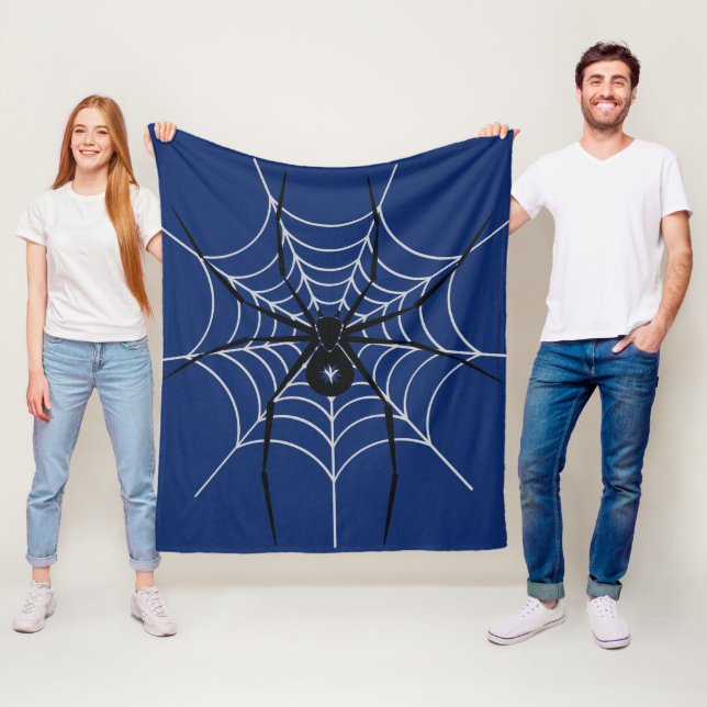 Black Spider Throw Blanket (In Situ)