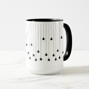 Black Spider Web Halloween Mug