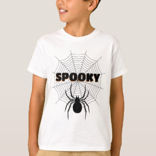 Black spider web Halloween Spooky T-Shirt
