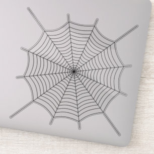 Black spider web Halloween Sticker