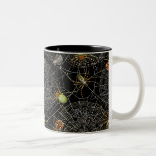 Black Spiders Net Mug