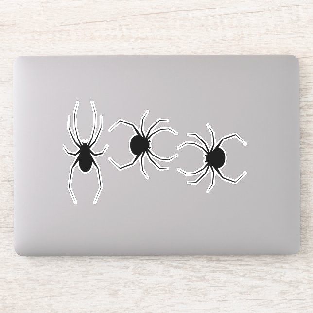 Black spiders on  (Computer)
