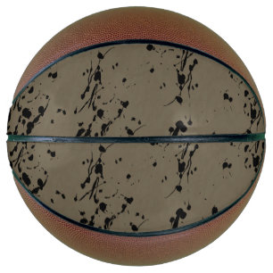 Black Splash and Drip Basketball