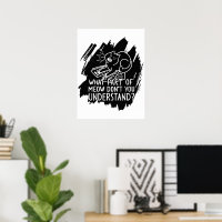 Black Splash Funny Cat Quote