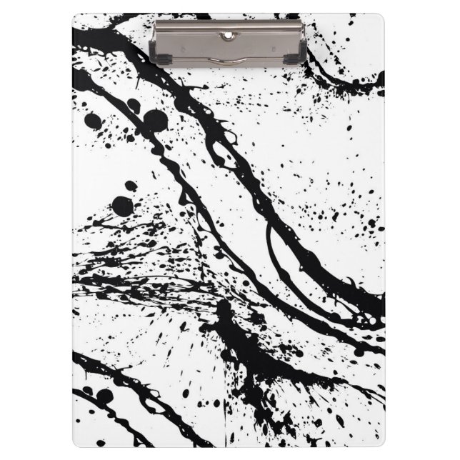 Black Splatter Clipboard (Front)